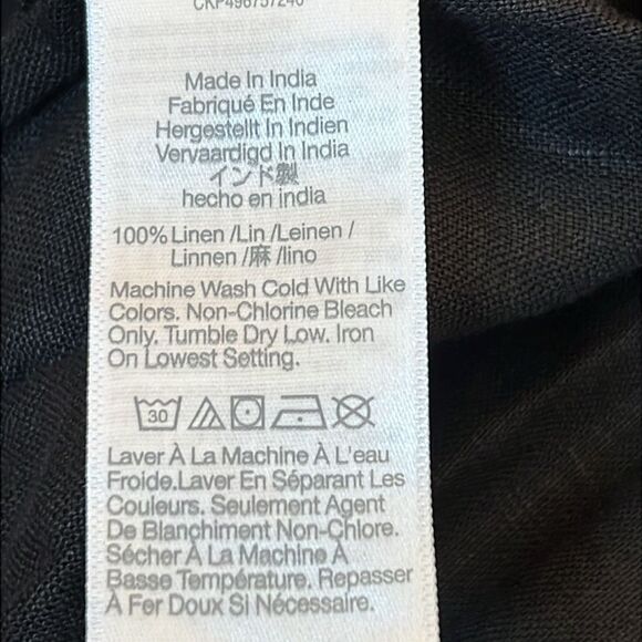 NWT Madewell Jumpsuit Black Linen 14 - Picture 9 of 10